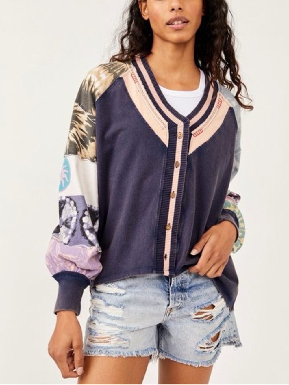 Free People Marley Top button down cardigan size small